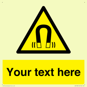 Custom Magnetic Field Sign